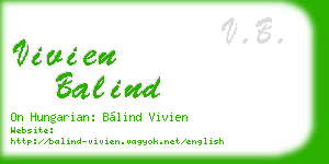 vivien balind business card