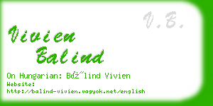 vivien balind business card